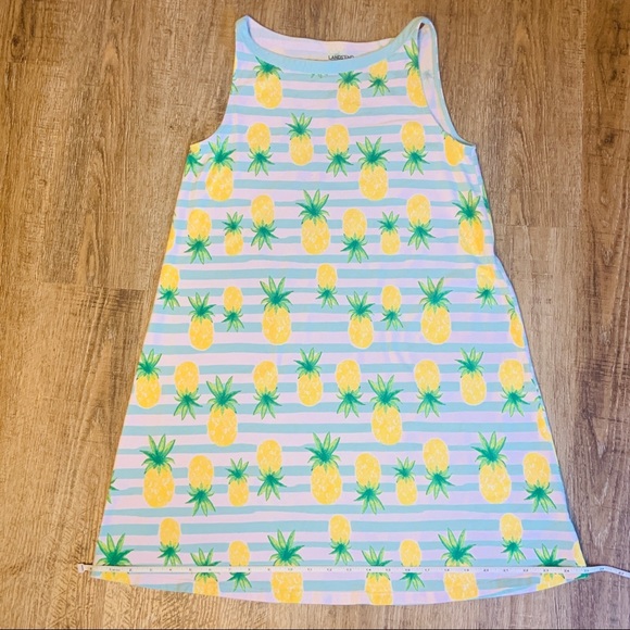 SOLD! Lands’ End Girl’s 16 striped Tank Dress - Picture 15 of 16